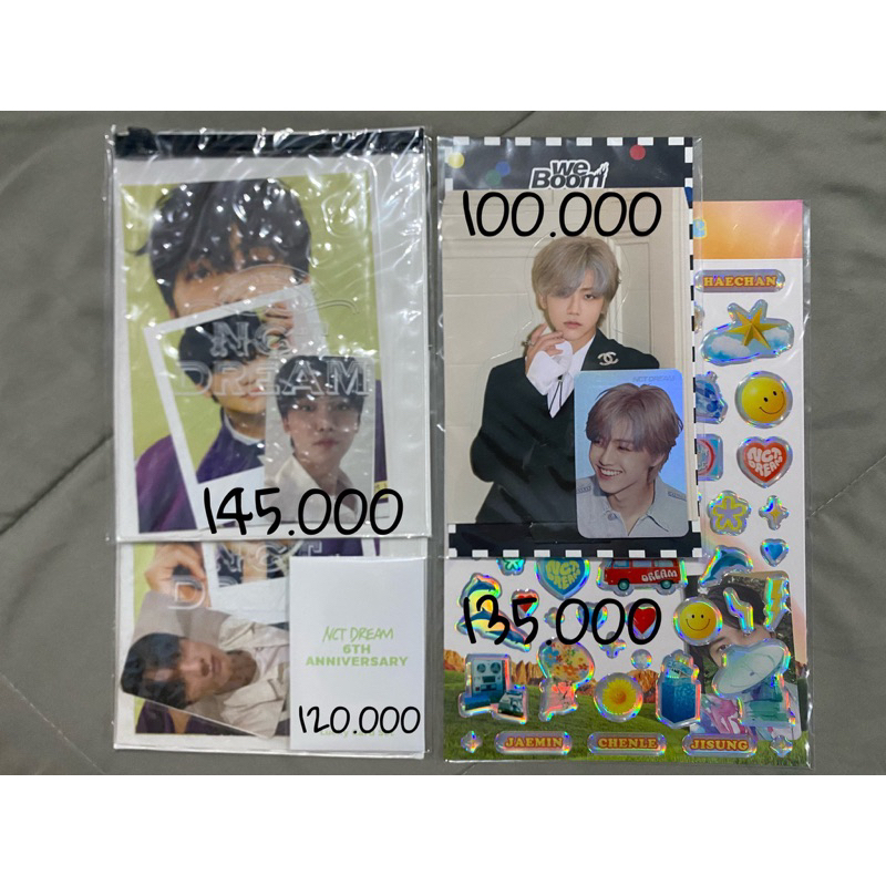 Official MD NCT Dream Photopack Sg Holo We Boom Epoxy Sticker