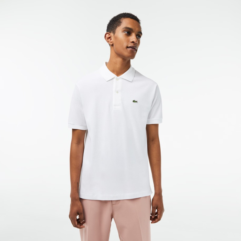 lacoste slim fit US L white