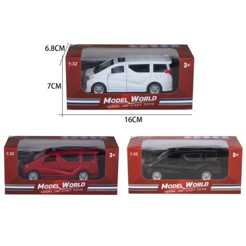 [COD] Mainan Diecast Mobil Mobilan Miniatur Alphard Toyota 1:32 Pull Back Buka Tutup Terbaru