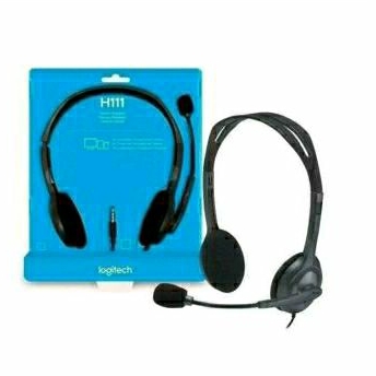 Logitech H 111 Stereo Headset With Mic Headphone