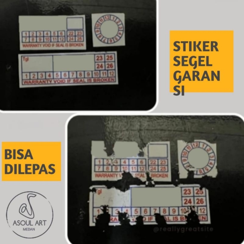 Cetak Sticker Express Segel Garansi Pecah Telur Warranty Seal Sticker