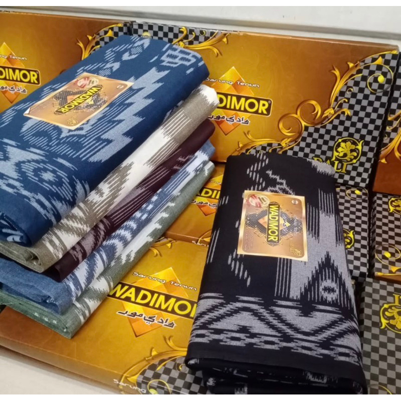 Sarung Tenun Pria Dewasa Wadimor Bali ~ Kain Sarung Wadimor Motif Bali