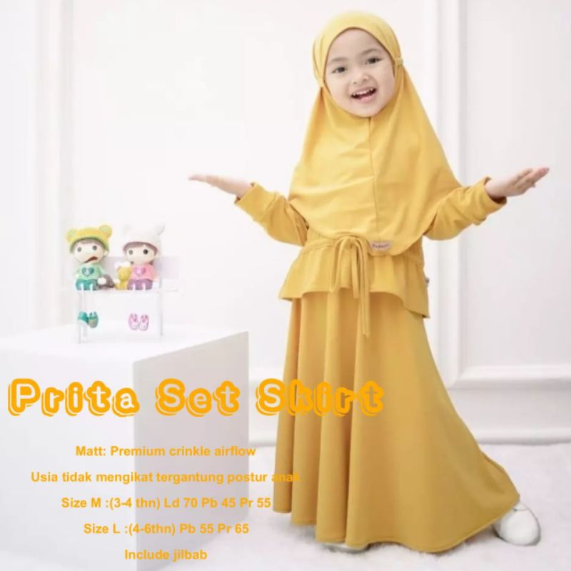 PRITA BAJU MUSLIM ANAK PEREMPUAN TERBARU