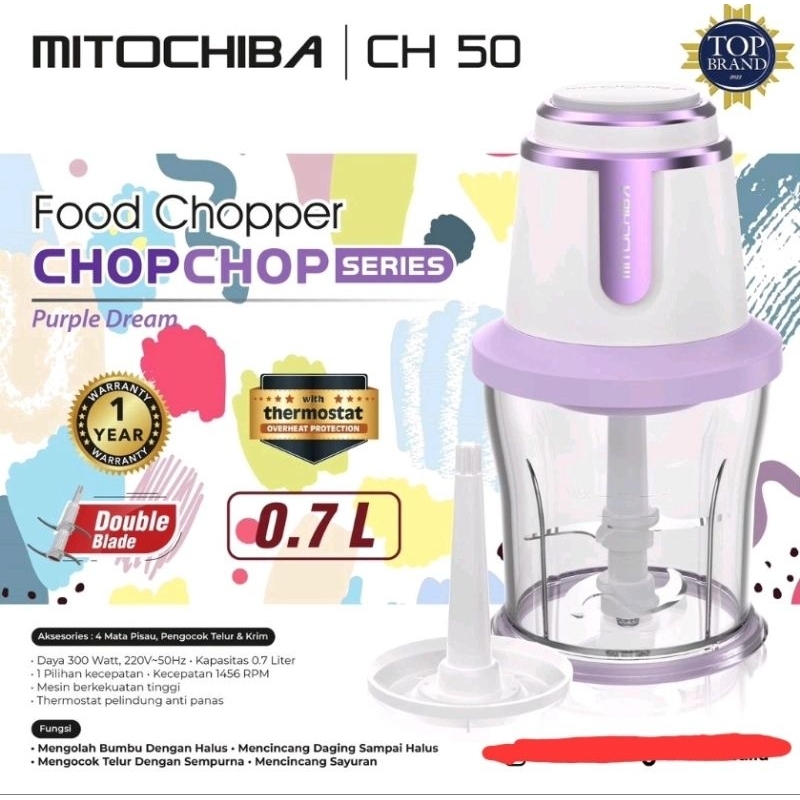 Mitochiba Chopper CH 50 0.7L | Choper Mito CH50 ChopChop Chopper mini Garansi Resmi