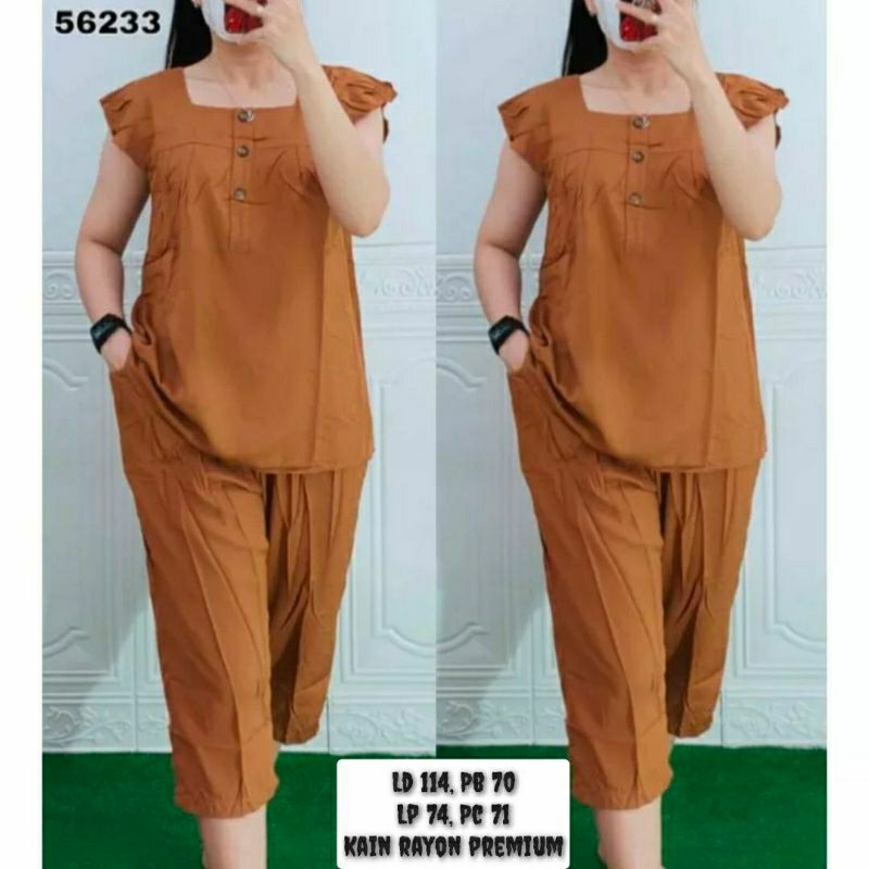 Setelan Wanita one set Kekinian dan Terbaru bahan rayon premium