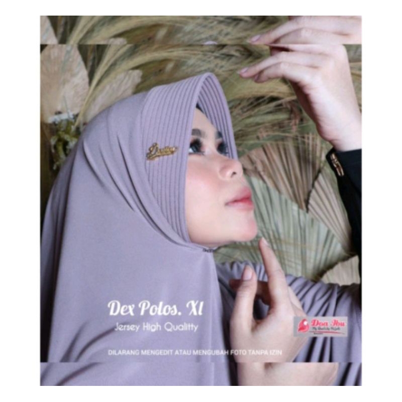 JILBAB INSTAN "DEX POLOS XL" ORI DOA IBU BY BUNYAMIN