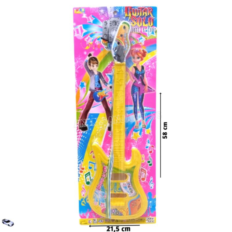 Mainan Anak Gitar Plastik Guitar Solo WJS 029