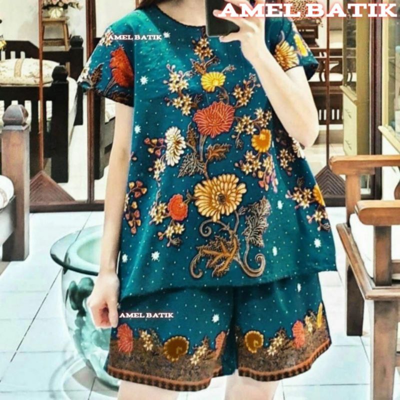 SETELAN BATIK UNGGUL JAYA || SETELAN BATIK CELANA PENDEK