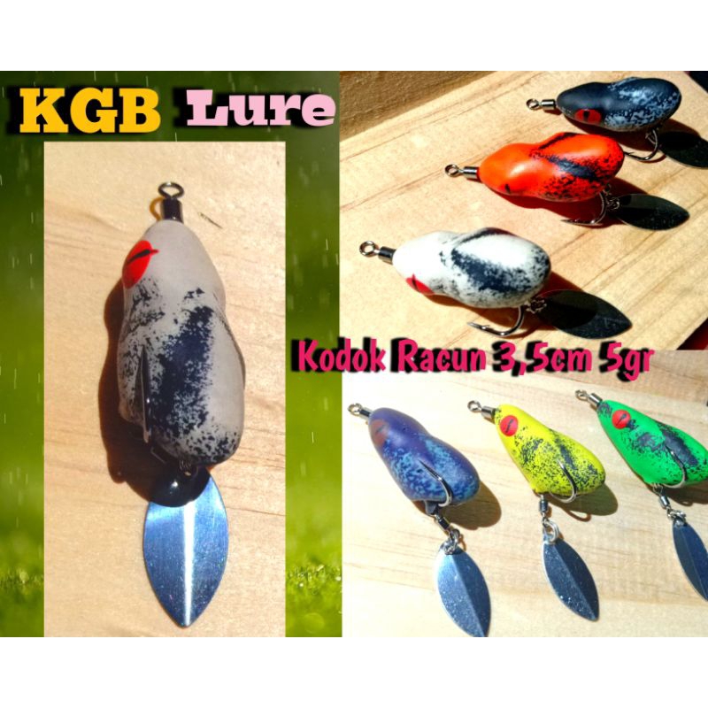 Soft Frog Kodok Racun Umpan Ikan Gabus Toman 3,5cm 5gr Kodok Mainan Untuk Mancing Casting 6 pilihan 
