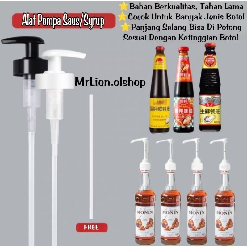 POMPA SAUS /POMPA UNTUK BOTOL SAUS/POMPA SIRUP⭐MrLion.olshop⭐