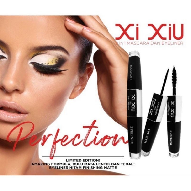 XI XIU 2 IN 1 MASKARA&EYELINER XIXIU 2 IN 1 - WATERPROOF - LONGLASTING