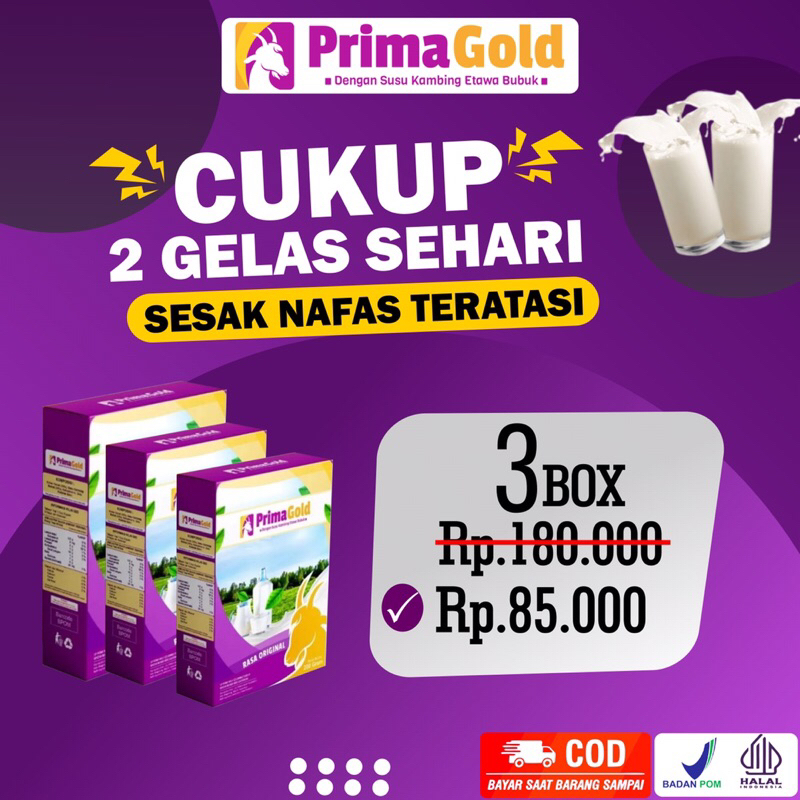 

1 Box Prima Gold Susu Kambing Etawa Original Murah Atasi Nyeri Sendi Nyeri Tulang Asam Urat Reumatik Batuk Menahun Asma Paru Paru