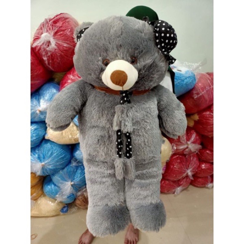 Boneka Teddy Bear Beruang Varian Topi Syal Label SNI