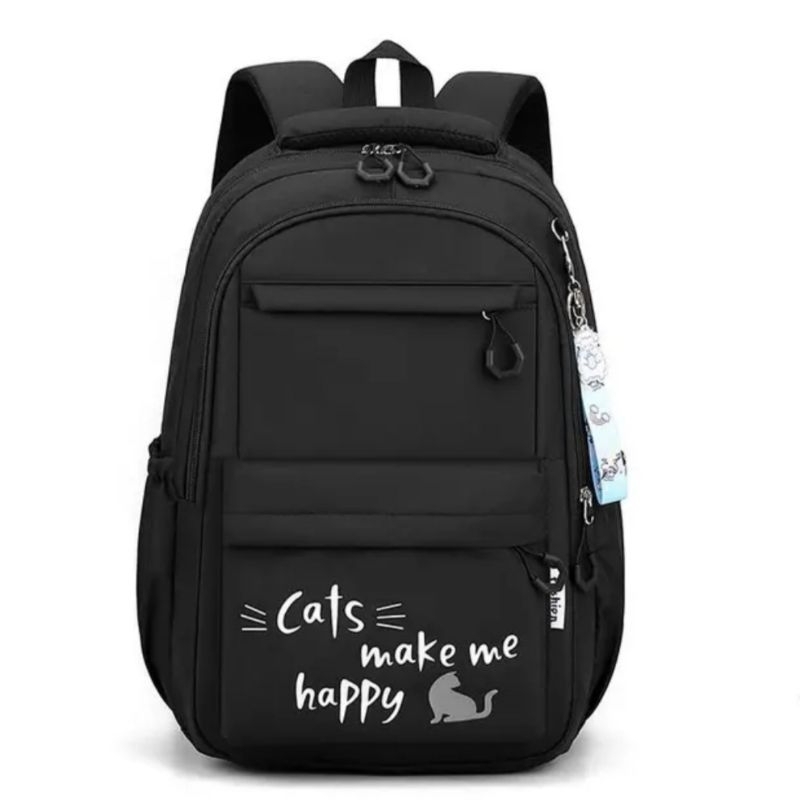 Tas Ransel Sekolah Anak Sd Smp Motif CATS ME MAKE HAPPY Kekininan