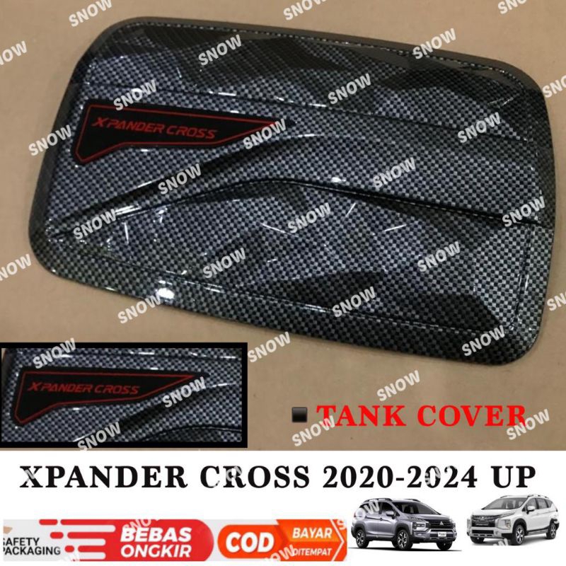 Tank Cover Xpander Cross 2020 2023 2024 Diamond Carbon Glossy