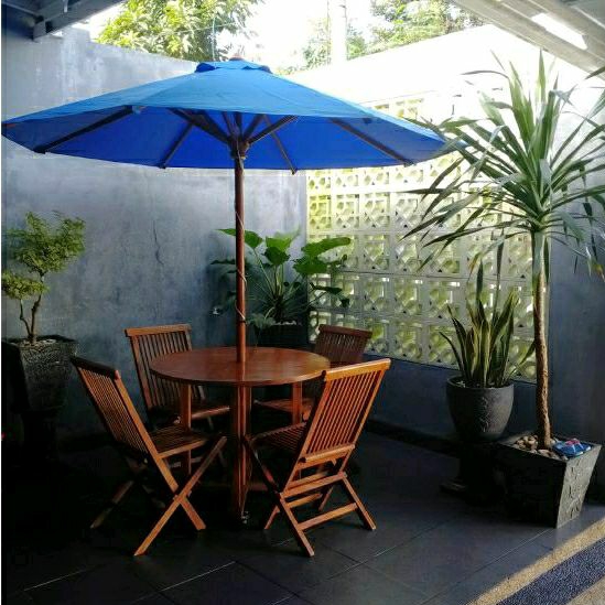 Set Meja Payung Taman Outdoor Murah