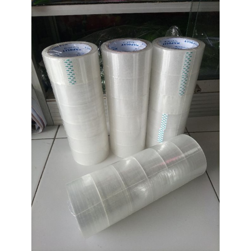 

lakban besar solasi tape 2 inch bening