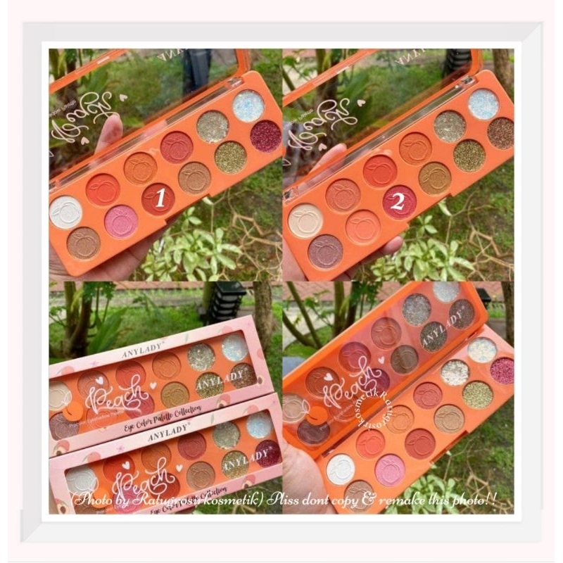 PROMO!!!EYESHADOW PALETTE PEACH 12 COLORS ANYLADY NO.754