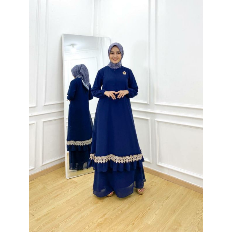 GAMIS MALAYSI TERBARU GAMIS MIX RENDA BAWAH- GAMIS MALAYSIA - GAMIS SERAGAM- TERLARIS-FLASHSALE-COD