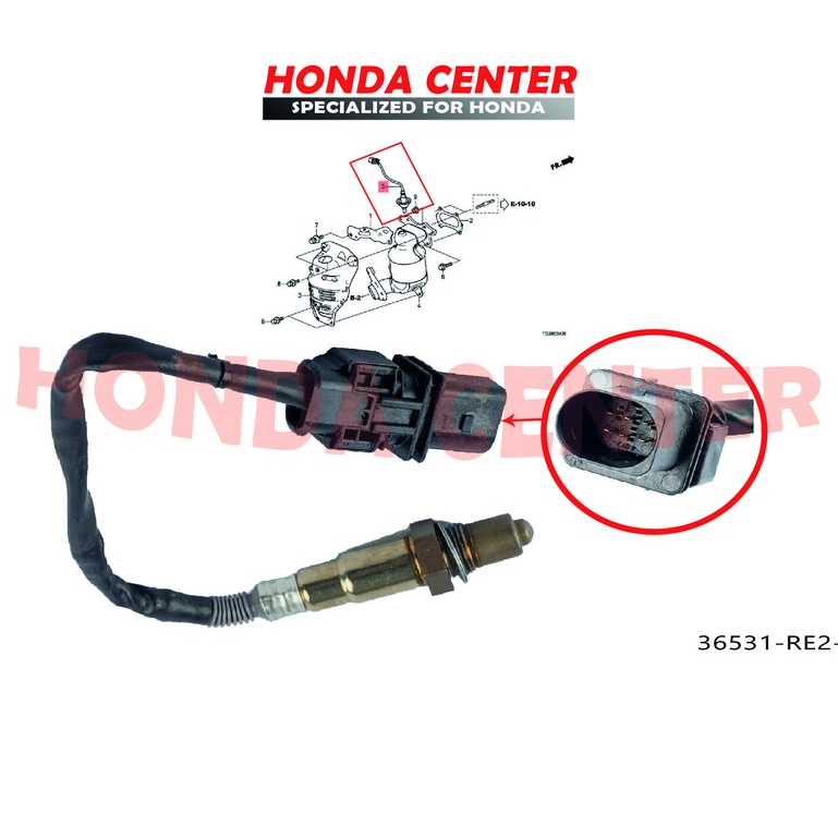 sensor oksigen oxsigen atas honda brio 2014 2015 2016  5 kabel