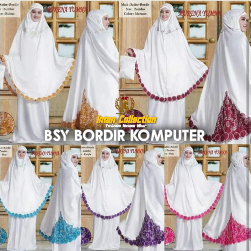 Mukena Dewasa Bordir Komputer /Mukena Dewasa