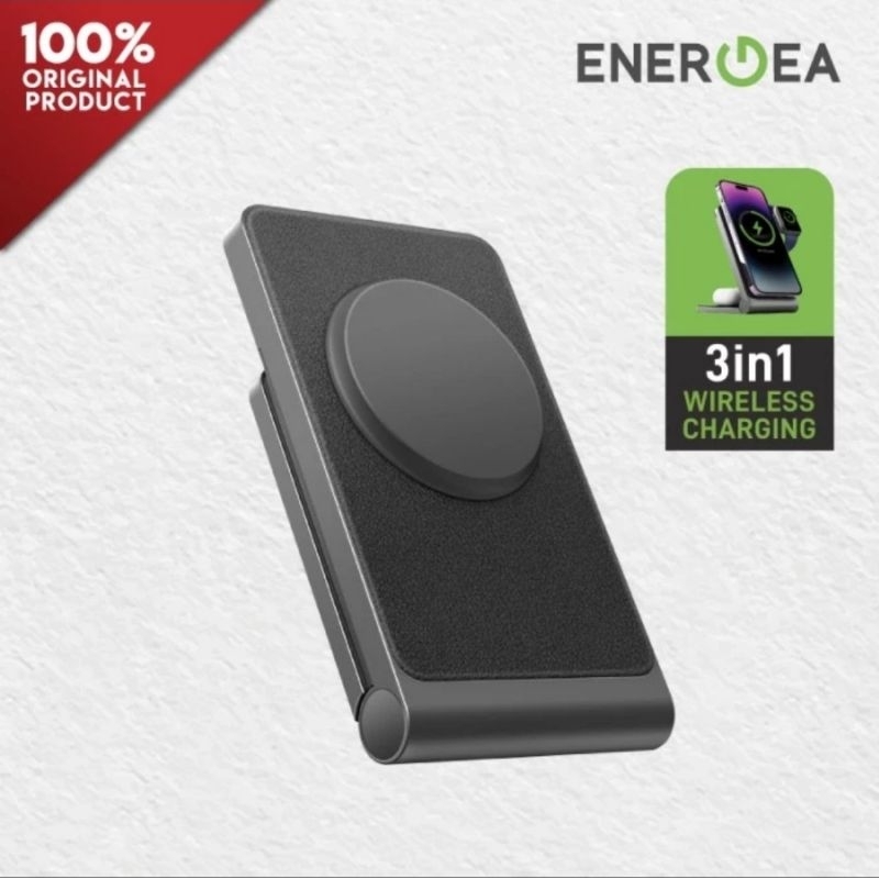 Foldable Wireless Magnet Charger 3in1 - Energea MagTrio