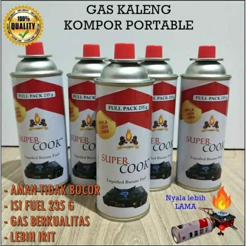 Gas kaleng portable / Gas super cook