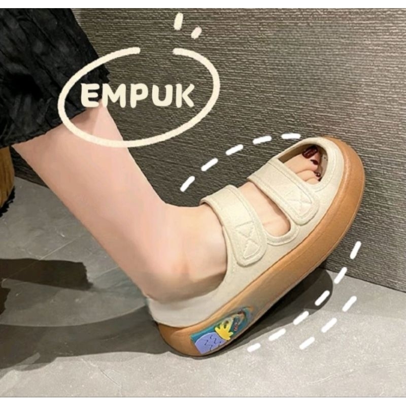 Sandal wedges selop wanita Terbaru HYS 029-2/sendal karet jelly perempuan kekinian / Sandal Jelly Karet