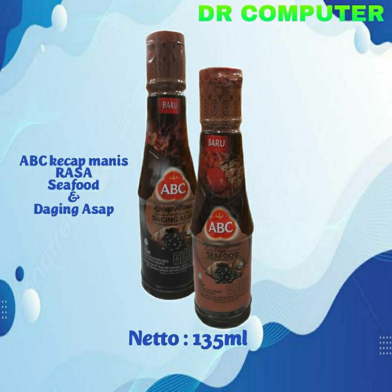 

kecap manis ABC botol 135ml rasa daging asap/seafood