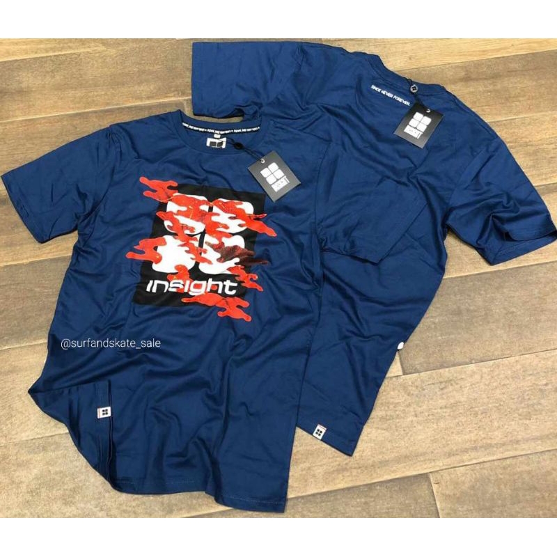 Kaos Insight Original New Arival IS211306 C Jaff Tee Dark Blue