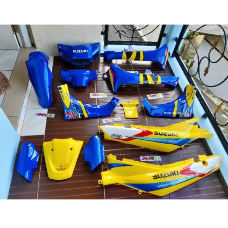 BODI BODY FULLSET SATRIA LUMBA KUNING BIRU SPECIAL EDITION BODI SET SATRIA LUMBA