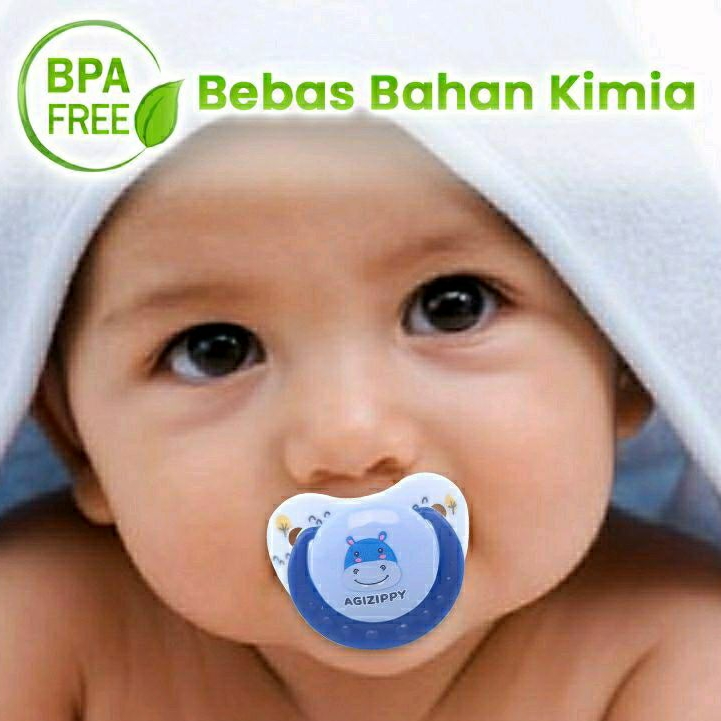 Zippy Empeng Bayi Newborn | 3m+ | Silicone Orthodontic | Cylinder | Bulat BPA Free Kompeng Bayi Soother Baby Pacifier