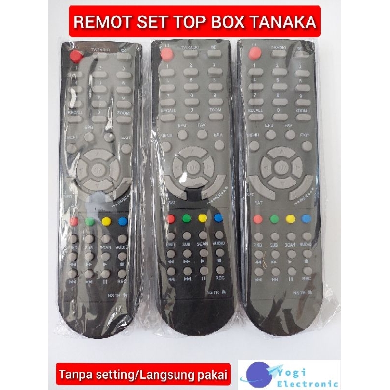 REMOTE SET TOP BOX DVB-T2 TANAKA HD