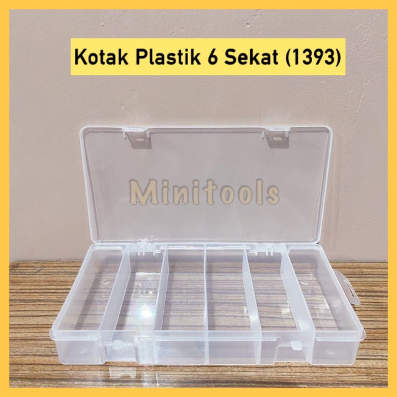 Kotak Plastik 4, 5, 6 dan 14 Sekat / Green Leaf 1413, 1414, 1415, 1416