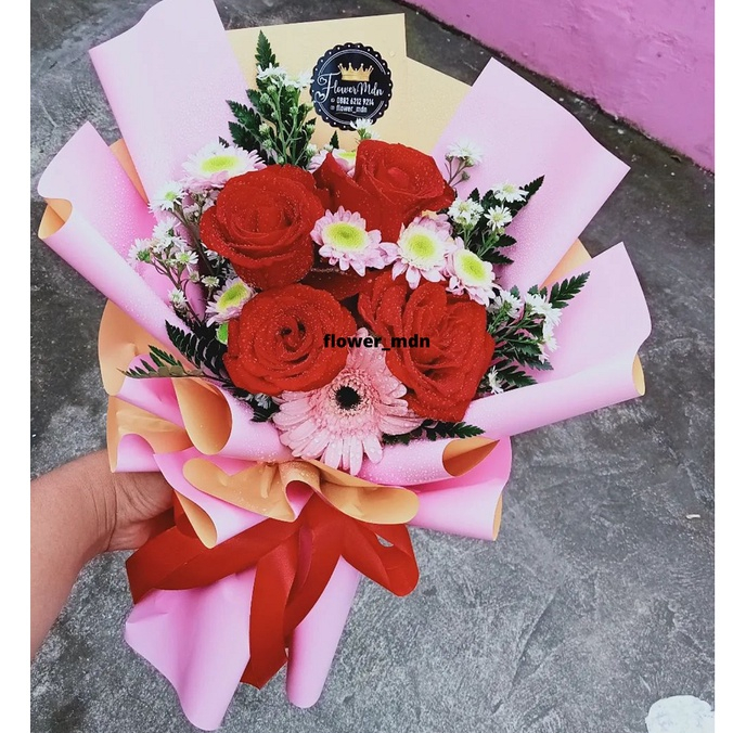 flower medan Buket Bunga Mawar Segar Medan | Fresh Flower Bouquet