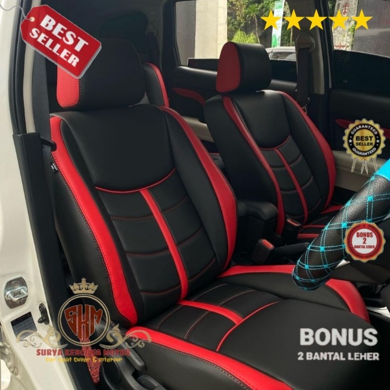 sarung jok kulit mobil  terios konde 2018-2023 fullset jok 3 baris