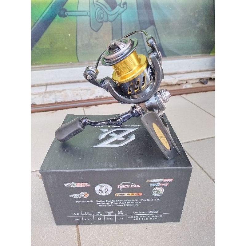 reel AXZ Classic SW 1000 sampai 6000 power handle