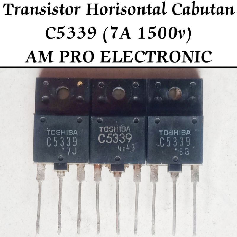 TR C5339 Persamaan D1849 D2539 D2638 Transistor Horisontal Cabutan Monitor Original