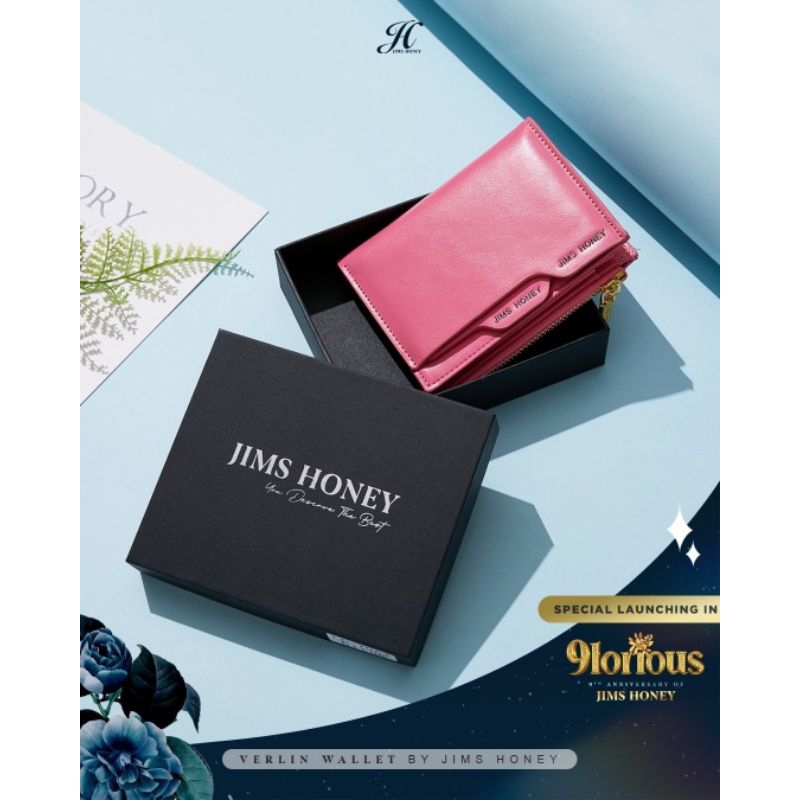 Free Box Verlin Wallet Jims Honey Dompet Lipat Kecil Wanita Import