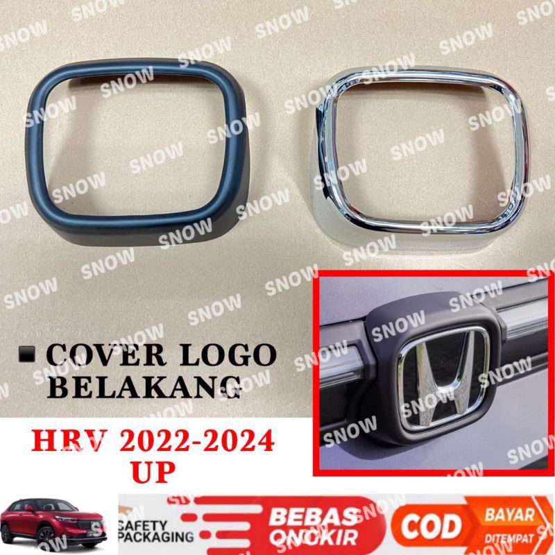 Rear Logo Belakang Cover Honda  All New Hrv 2022 2023 2024 Hitam Chrome