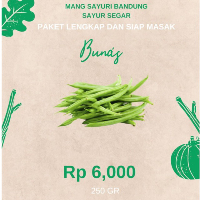 

BUNCIS SEGAR 250gr Bandung