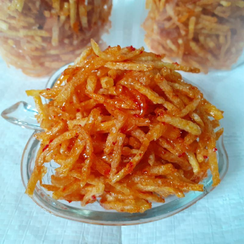 

Kentang Mustofa Kentang Balado Krispi camilan instan 50 gr 100 gr