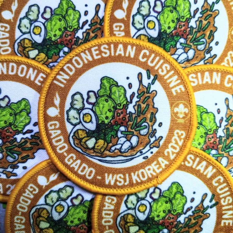 Koleksi World Scout Jambore Indonesian Cuisine Patch Merrowed