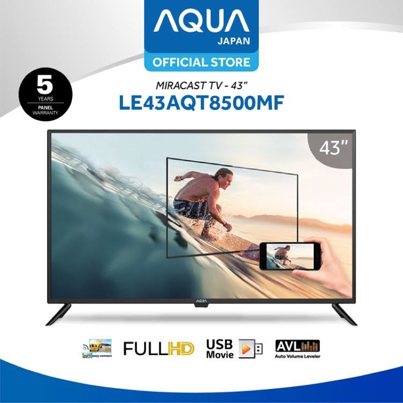 TV LED 43INCH DIGITAL AQUA LE43AQT8500MF DVB-T2