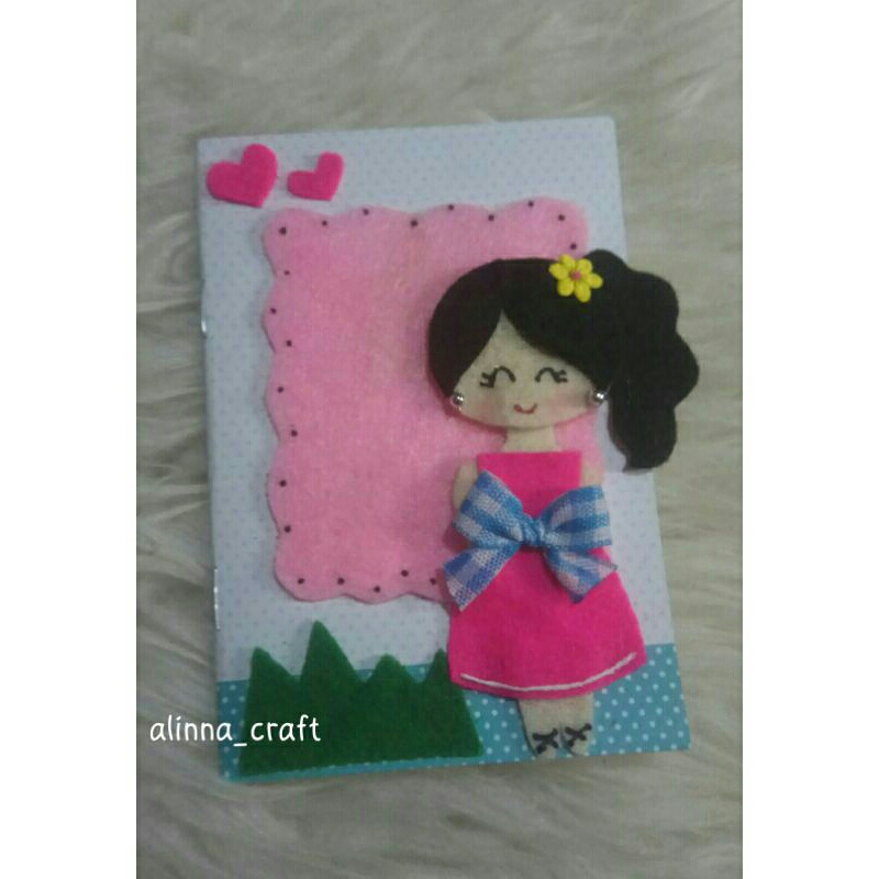 

Notebook mini hias flanel