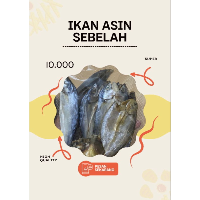 

Ikan Asin Campur Teri Medan/Jambal Roti/Peda Merah Best Seller