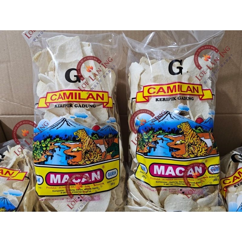 

Keripik Macan Gadung khas Batu 250gr