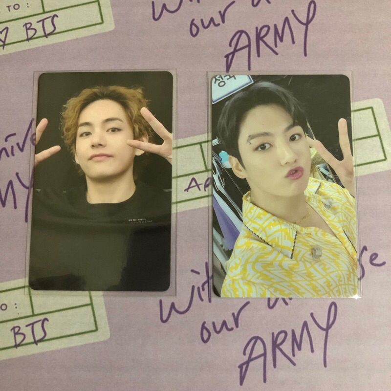 Photocard Sowoozoo BR Taehyung Jungkook Bluray