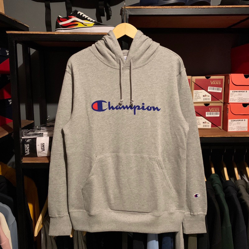 HOODIE CHAMPION BIGSCRIPT ORIGINAL BNWT RESMI ( JAPAN )