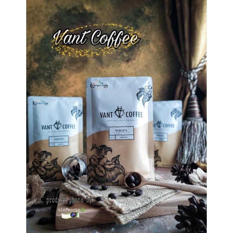 

Kopi Bubuk Robusta Red Cherry Asli Lampung Vant Coffe Bisa COD